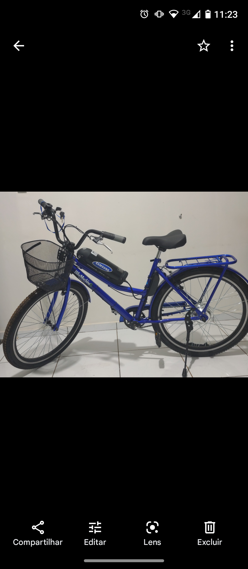 Bicicleta elétrica Aro 26 – ainda na garantia